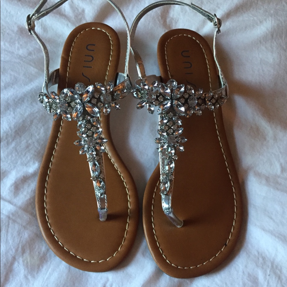 EUC Unisa jeweled sandals 6.5